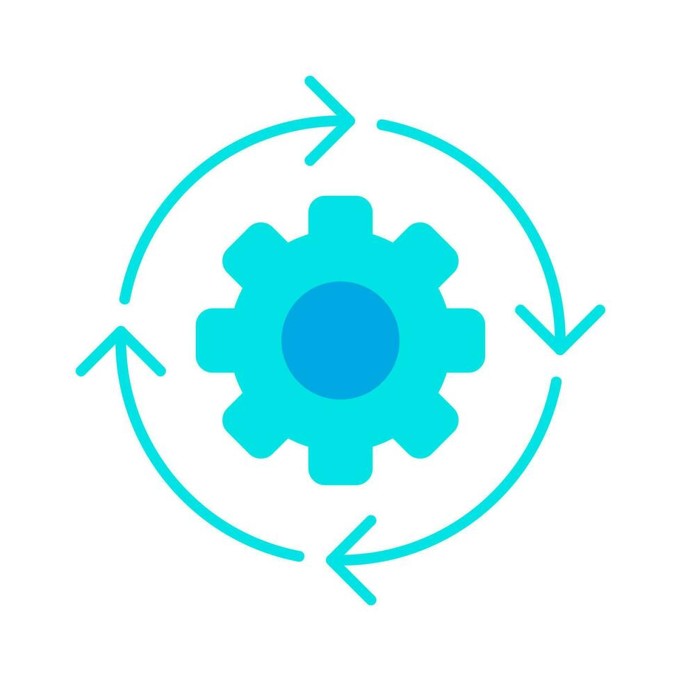 recarregar progresso sistema automação ícone vetor ilustração