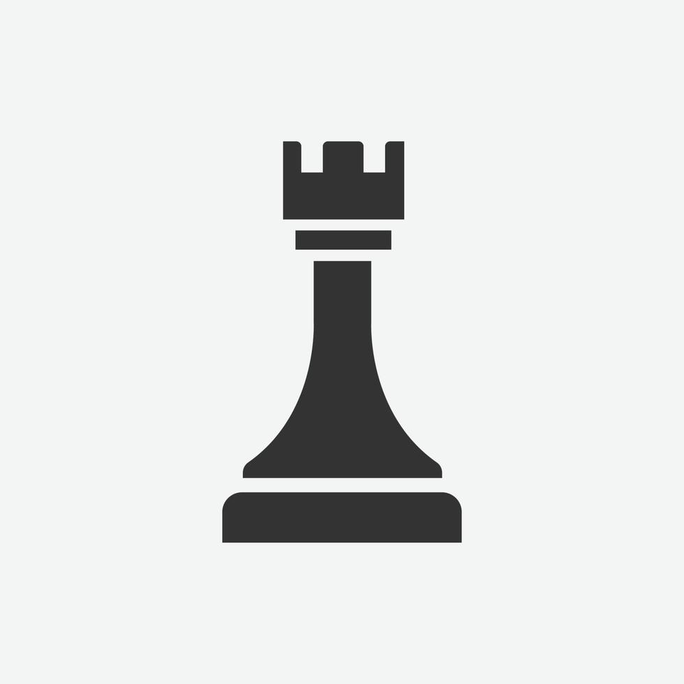 ícone de ilustração vetorial de xadrez. rei, símbolo de jogo isolado vetor