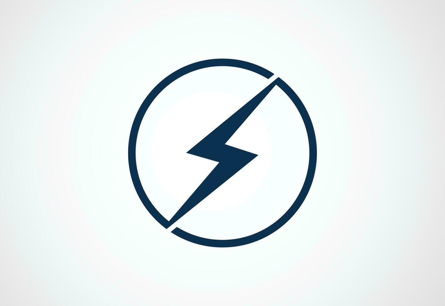 elétrico logotipo, iluminação parafuso , trovão parafuso Projeto logotipo modelo, vetor ilustração