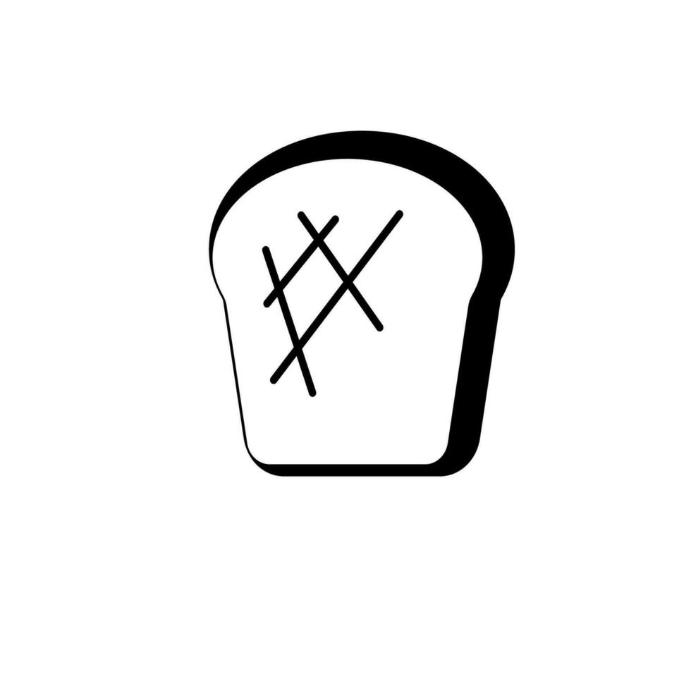 pão fatias vetor ícone ilustração