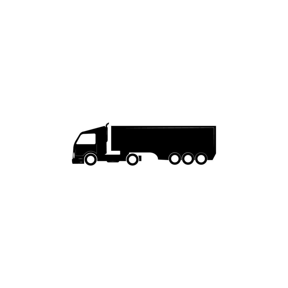caminhão com uma reboque vetor ícone ilustração