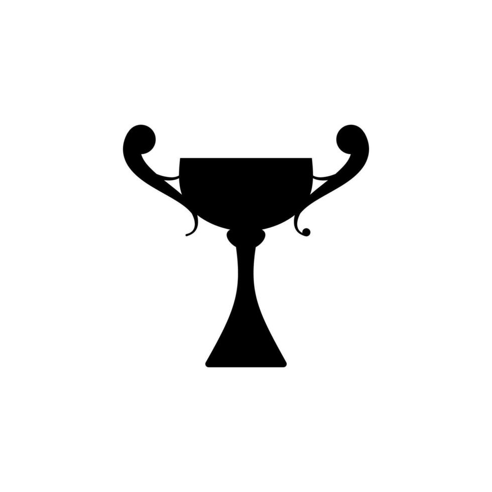 vencedora troféu copo vetor ícone ilustração