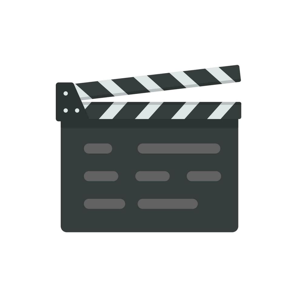 filme ardósia para a começando do a mostrar. aplausos do filme diretor para começar filmando drama vetor