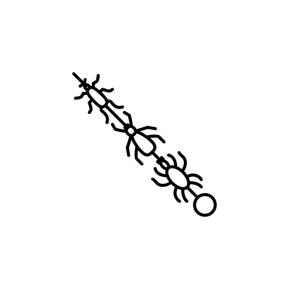 frito besouros vetor ícone ilustração