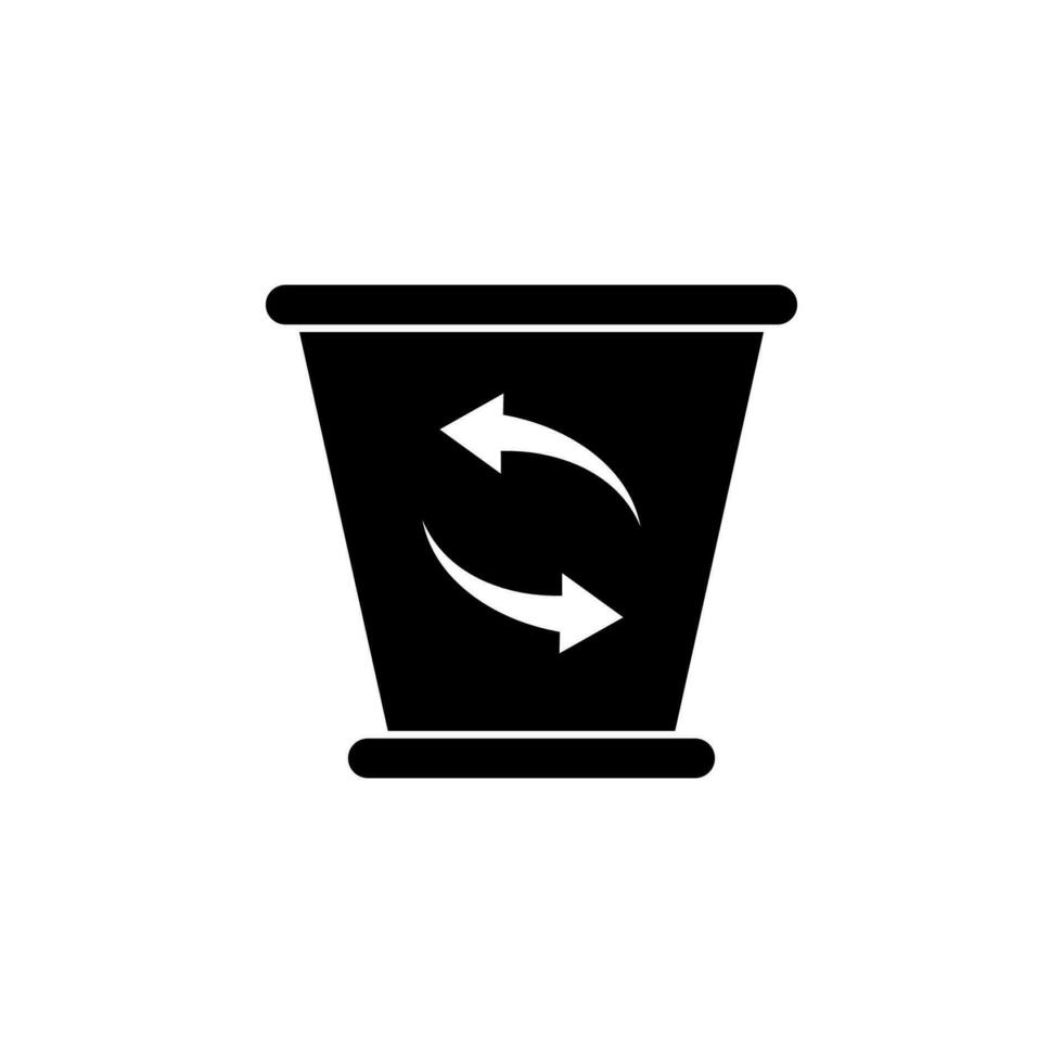 Lixo caixa vetor ícone ilustração