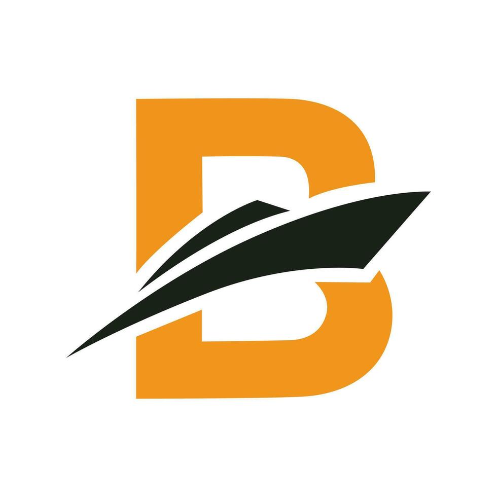 design de logotipo letra b vetor