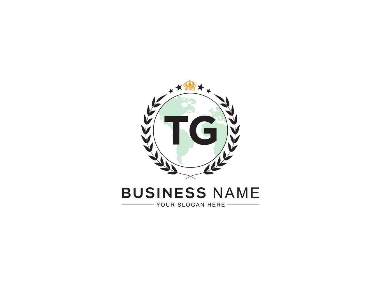 inicial real tg logotipo ícone, minimalista tg monograma logotipo carta vetor