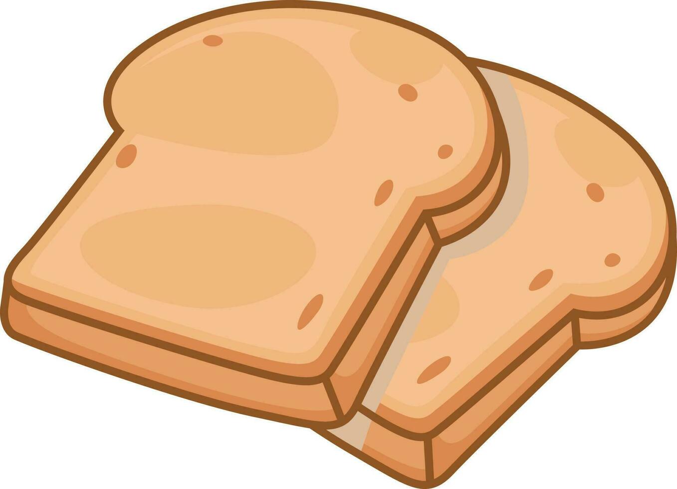 torrado pães ilustração vetor