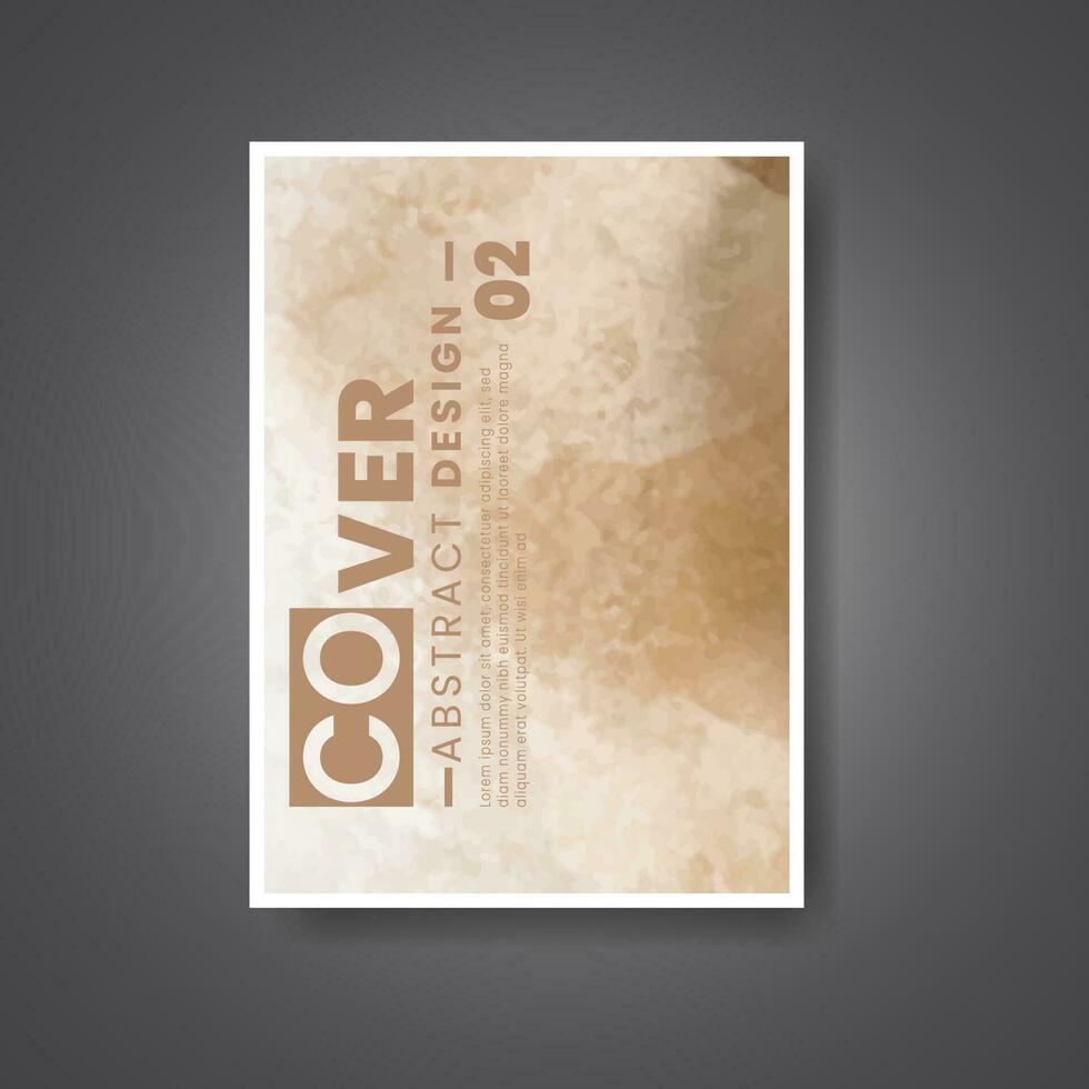 cobrir modelo com aguarela fundo. Projeto para seu cobrir, data, cartão postal, bandeira, logotipo. vetor