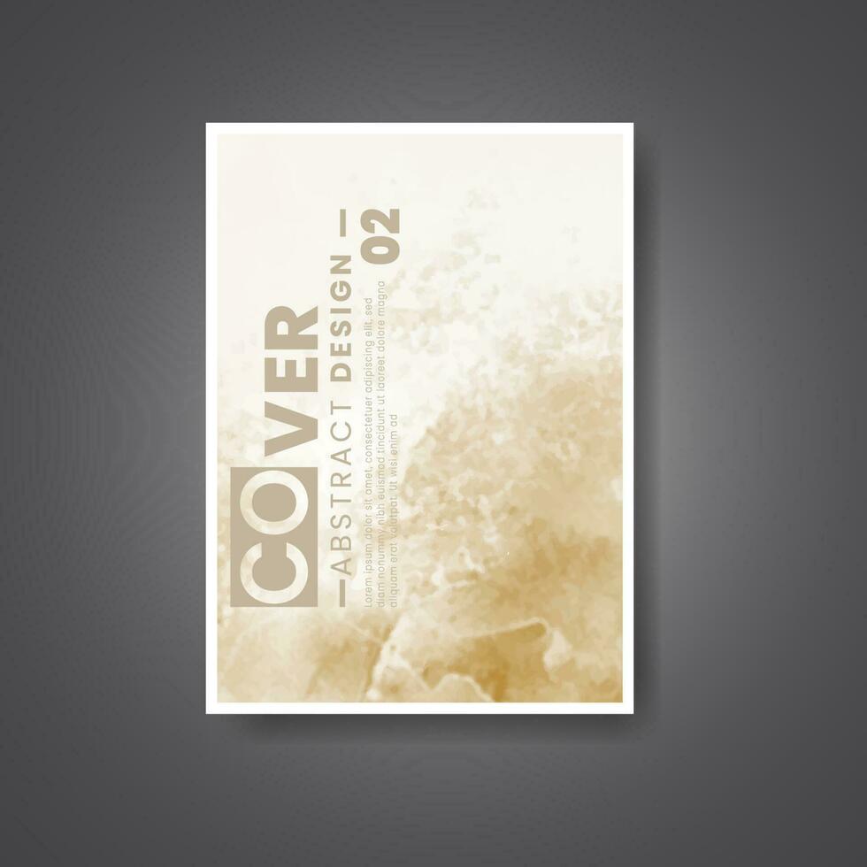 cobrir modelo com aguarela fundo. Projeto para seu cobrir, data, cartão postal, bandeira, logotipo. vetor