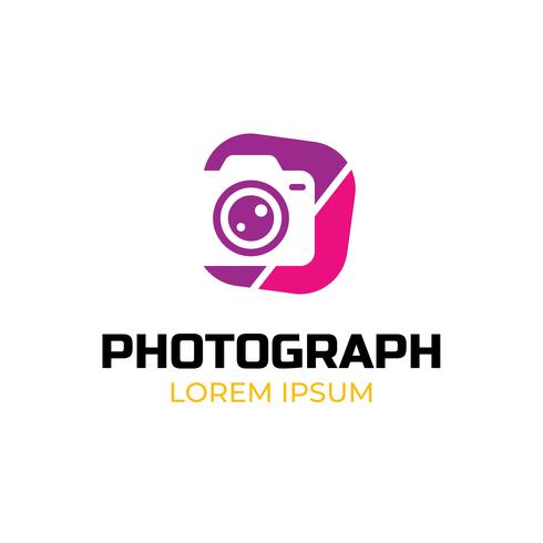 Modelo de logotipo de fotografia vetor