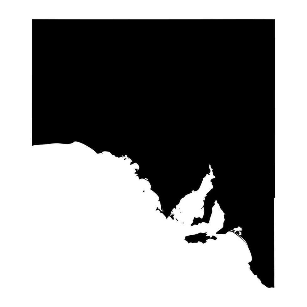 sul Austrália mapa, Estado do Austrália. vetor ilustração.