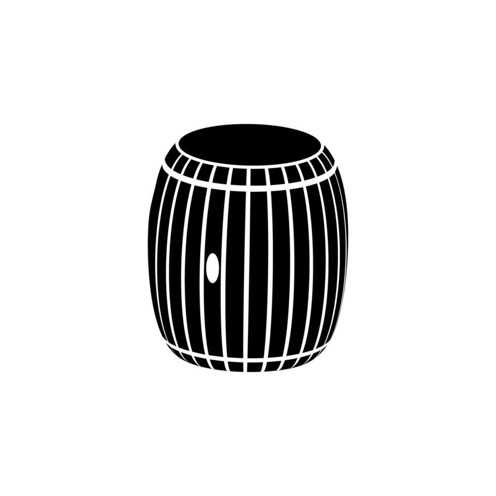 barril com uma orifício vetor ícone ilustração