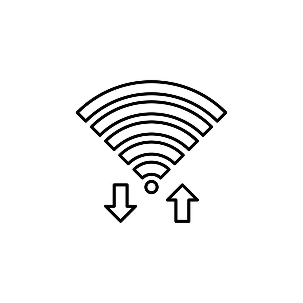 conexão sinal, ondas vetor ícone ilustração