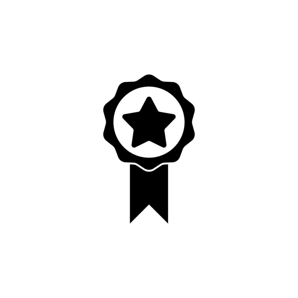 Estrela medalha vetor ícone ilustração