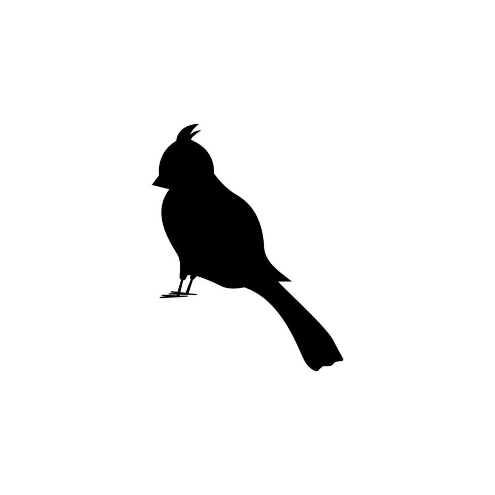 silhueta do uma papagaio vetor ícone ilustração