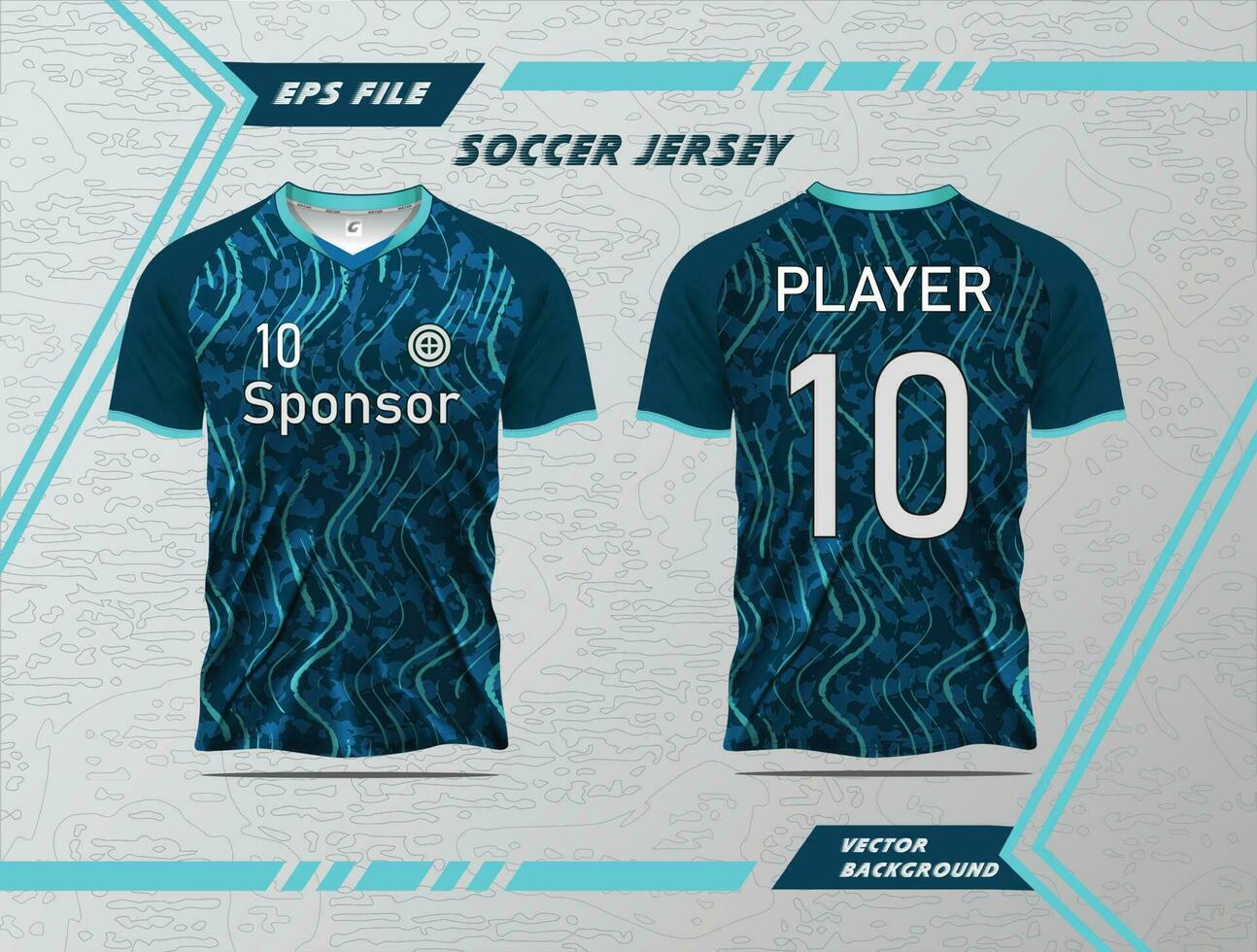 futebol jérsei modelo kit esporte t camisa projeto, futebol jérsei para corrida, ciclismo, futebol, jogos e Duplo lado brincar Projeto pró vetor