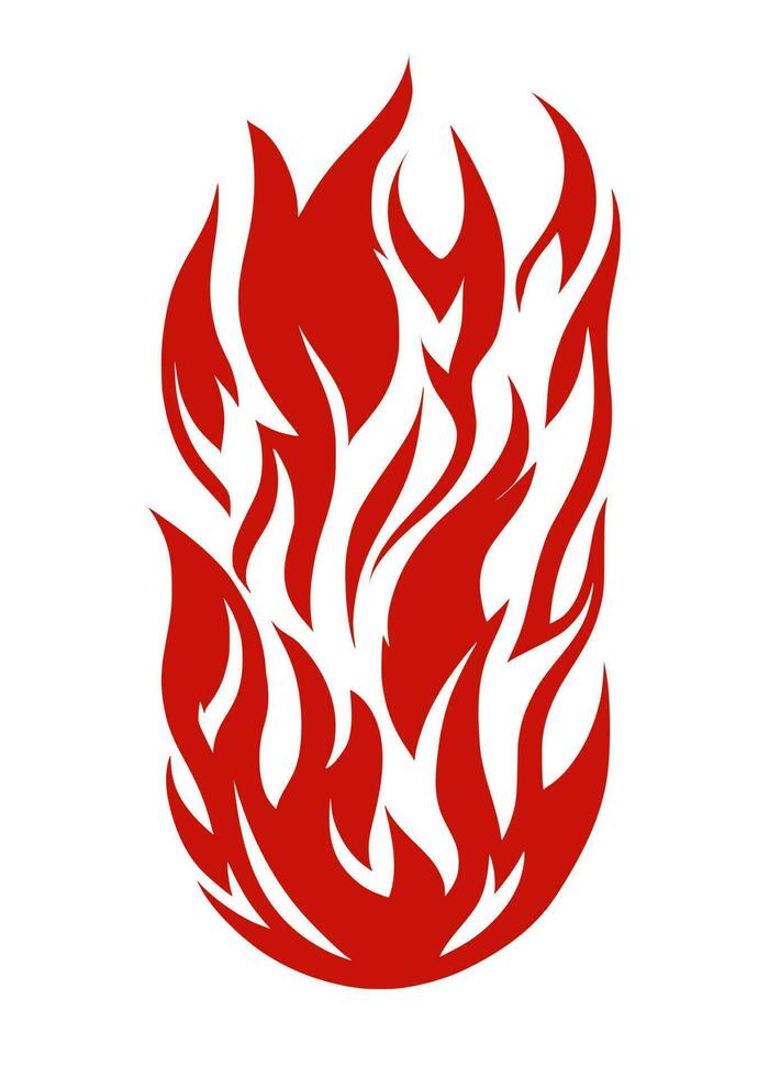 Ilustração Do Logotipo Do Vetor Do ícone Da Chama Do Fogo Vermelho  Ilustração do Vetor - Ilustração de inferno, flamejante: 129960558