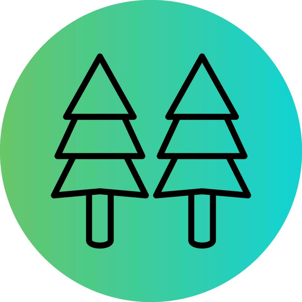 pinho árvore vetor ícone Projeto
