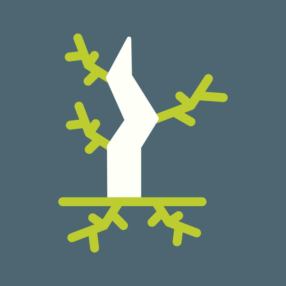 ícone de vetor de árvore morta