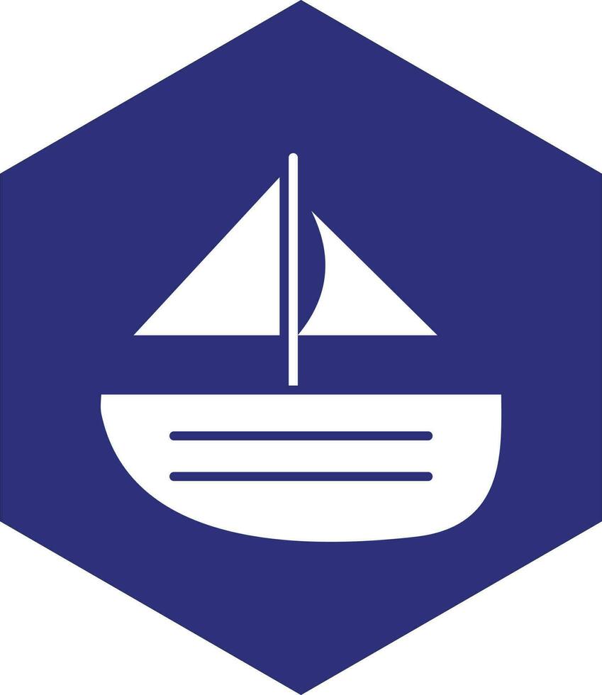 design de ícone de vetor de barco