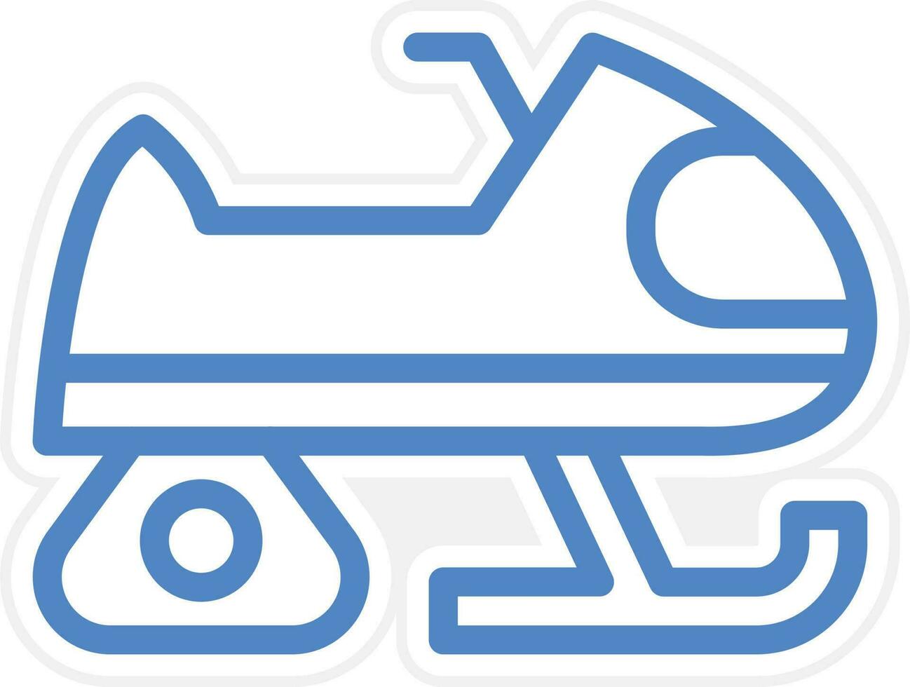 moto de neve vetor ícone estilo