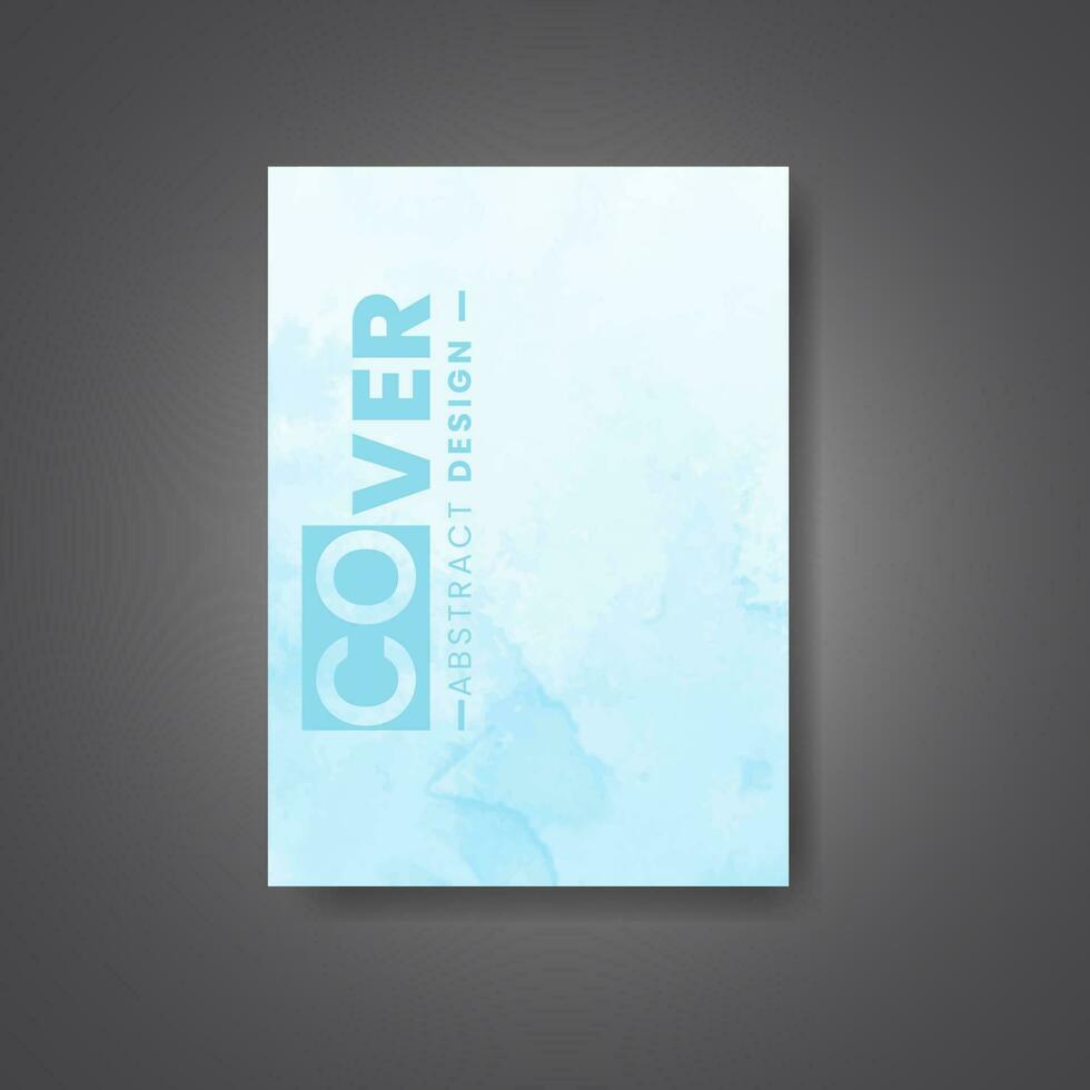 cobrir modelo com aguarela fundo. Projeto para seu cobrir, data, cartão postal, bandeira, logotipo. vetor