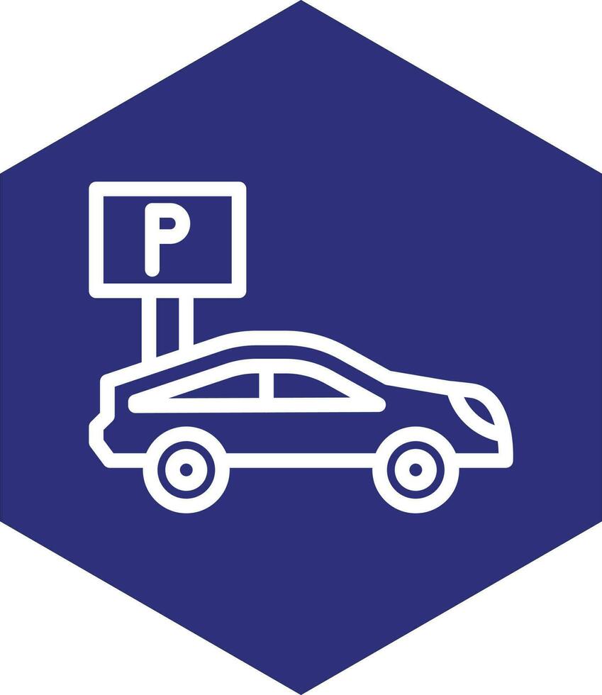 design de ícone de vetor de estacionamento