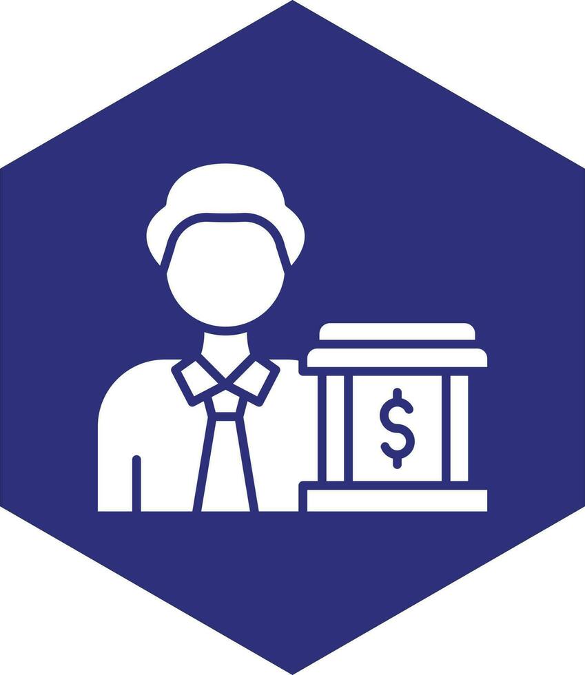 design de ícone de vetor bancário pessoal