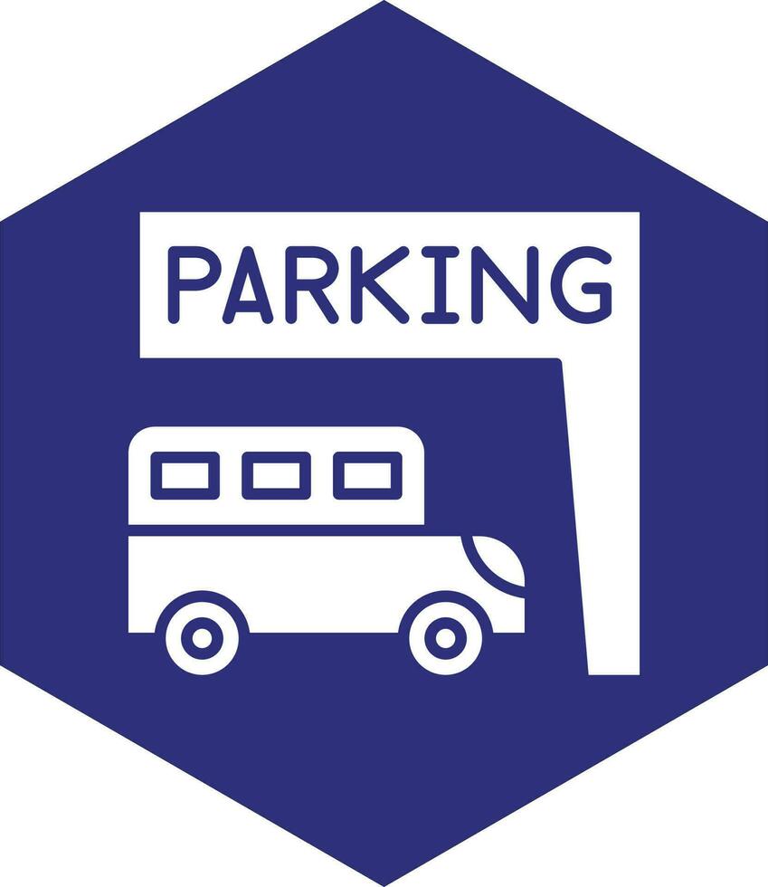 design de ícone de vetor de estacionamento