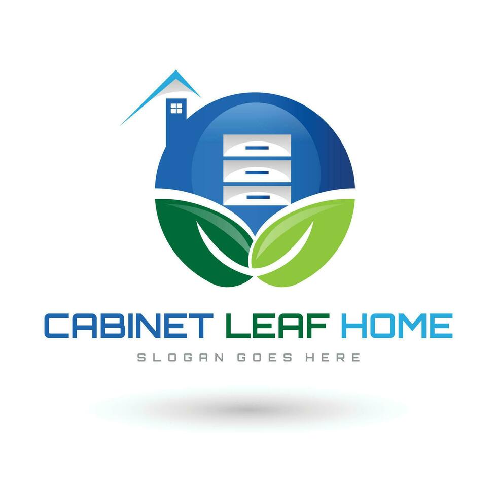 gabinete casa logotipo, gabinete mobília logotipo vetor