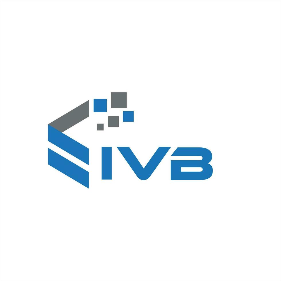 design de logotipo de carta ivb em fundo branco. conceito de logotipo de letra de iniciais criativas ivb. design de letra ivb. vetor