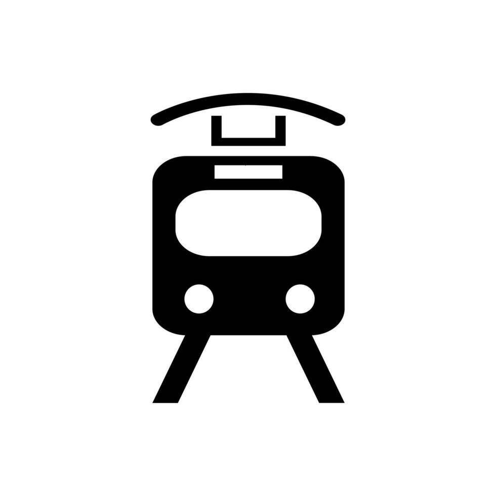 trem vetor ícone. eléctrico ilustração placa. viagem símbolo. público transporte logotipo.