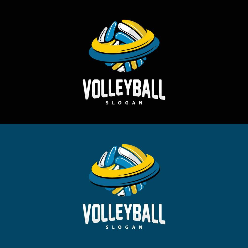 voleibol logotipo, esporte simples projeto, mundo Esportes torneio vetor, ilustração símbolo ícone vetor