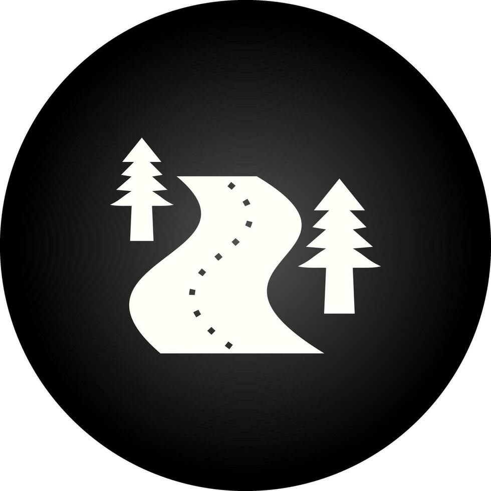 ícone de vetor de estrada