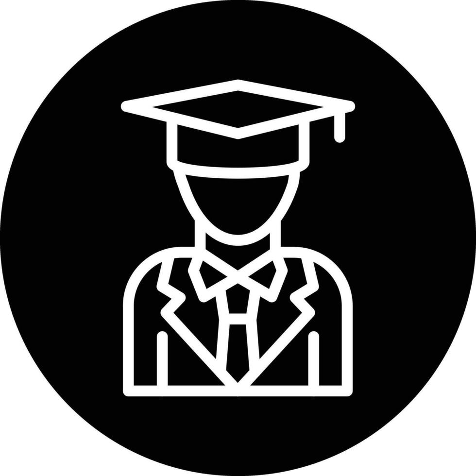 masculino graduado vetor ícone Projeto
