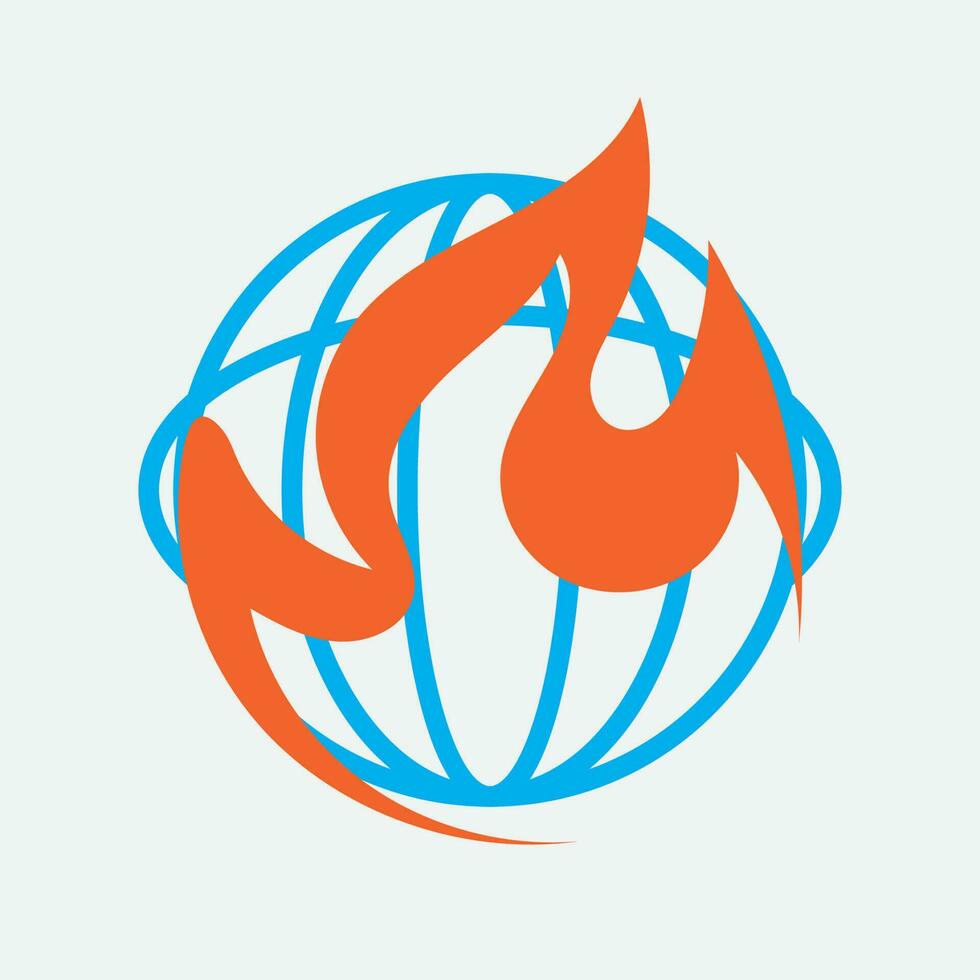geotérmico fonte logotipo ilustração vetor