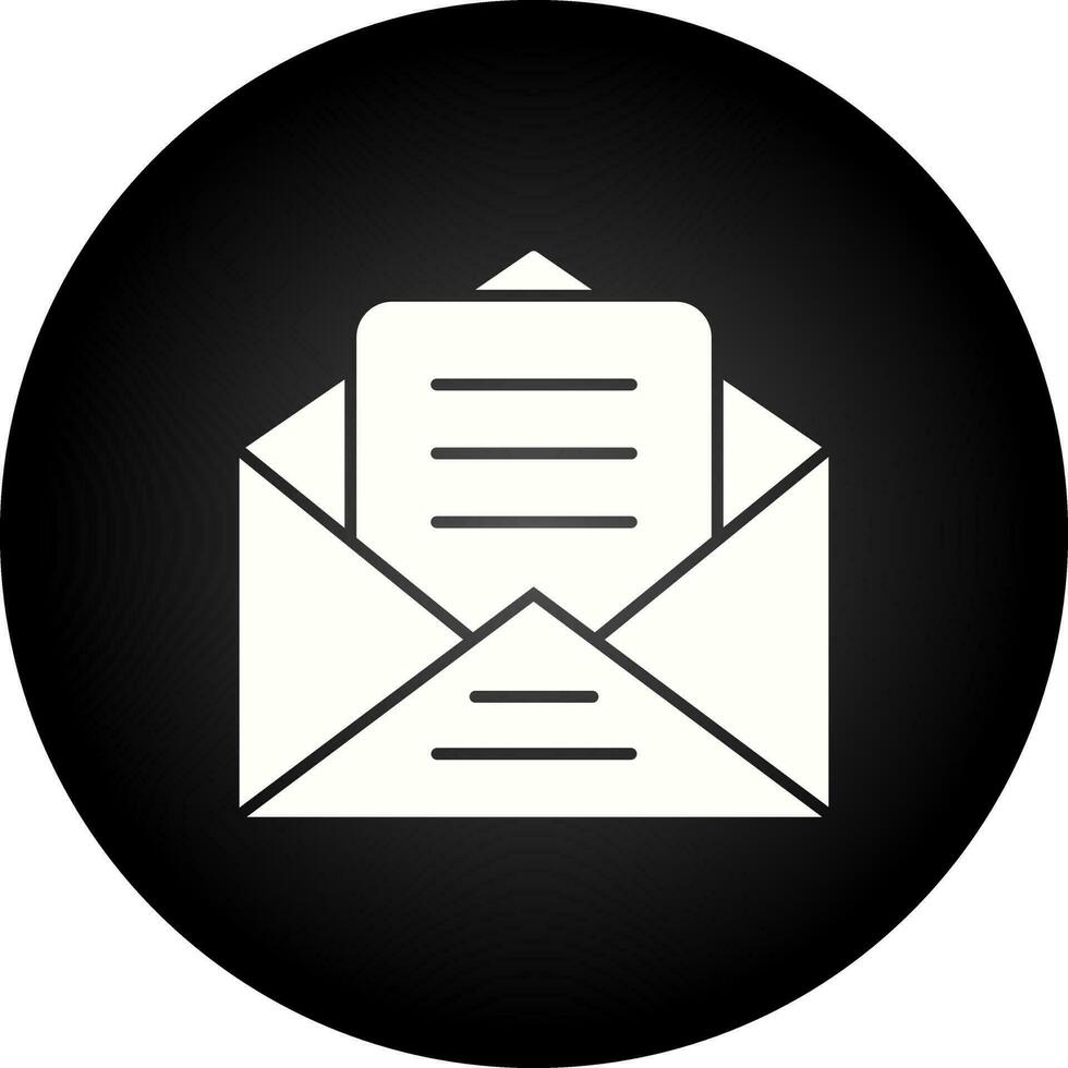 ícone de vetor de envelope