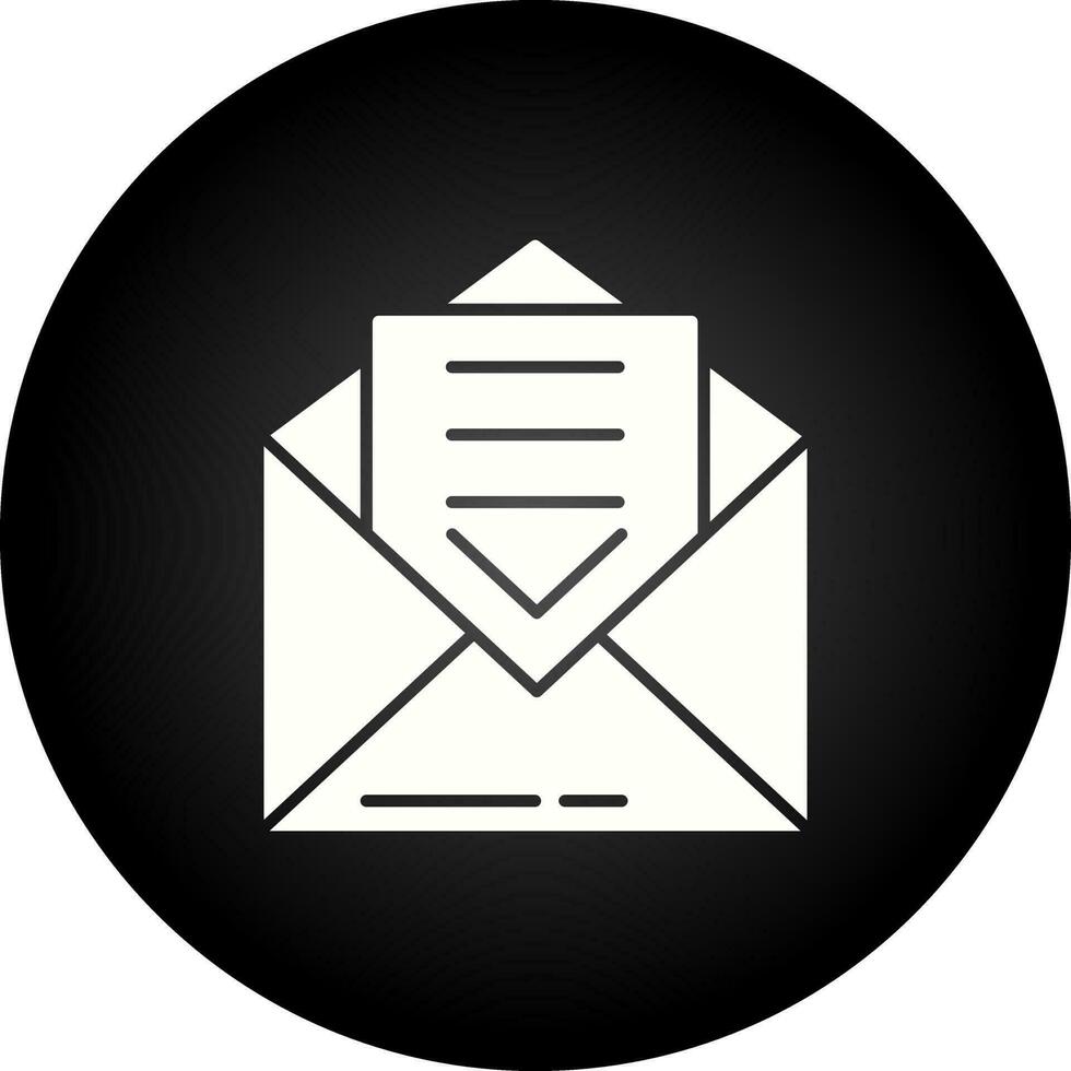 ícone de vetor de envelope