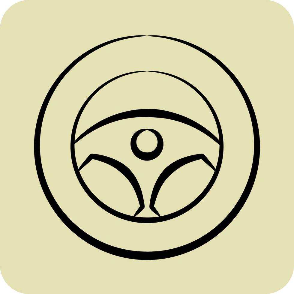 ícone direção. relacionado para carro serviço símbolo. glifo estilo. reparando. motor. simples ilustração vetor