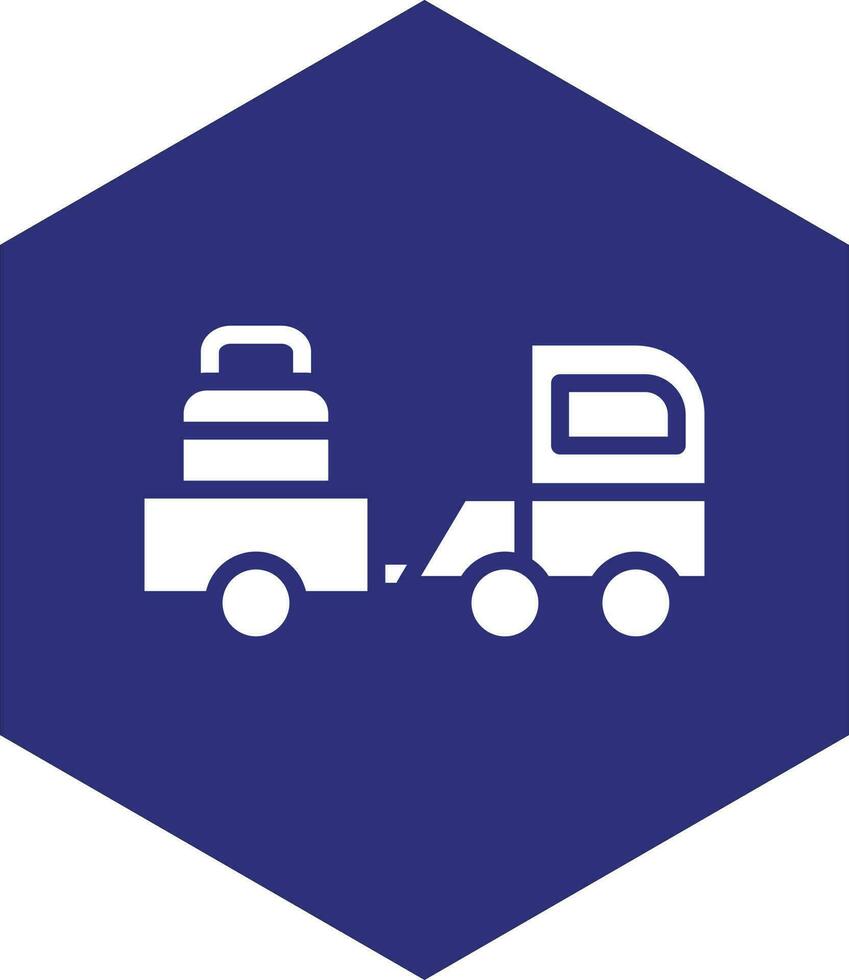 Bagagem caminhão vetor ícone Projeto