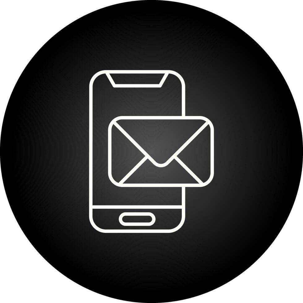 ícone de vetor de correio de telefone