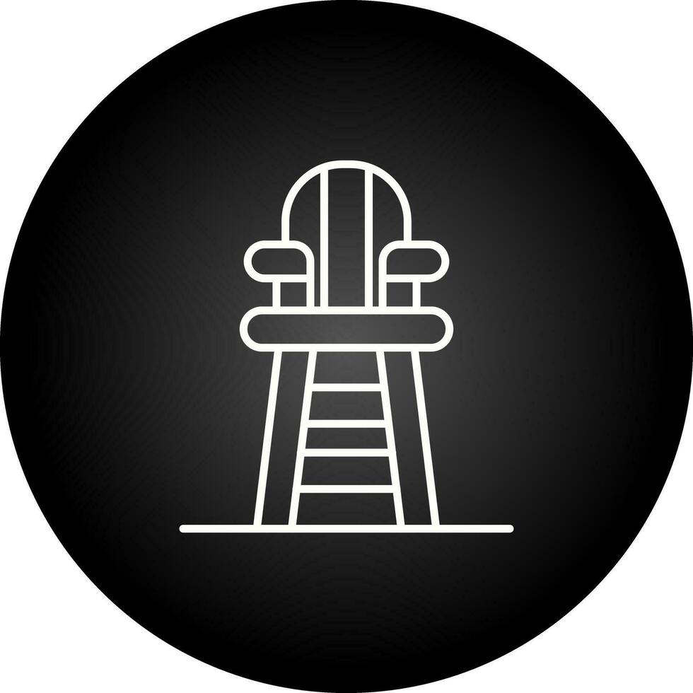 ícone de vetor de cadeira de salva-vidas