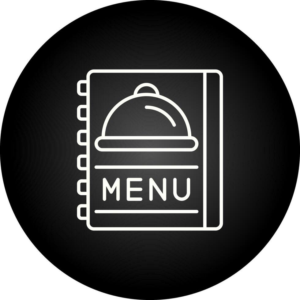 ícone de vetor de menu de comida