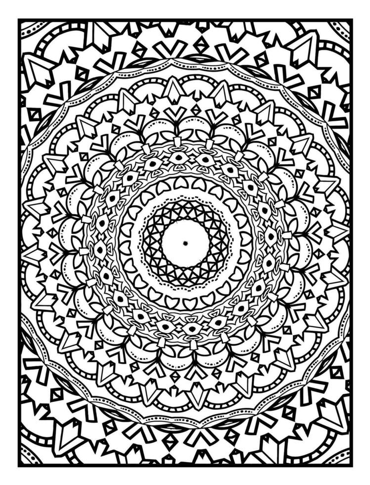 mandalas coloração livro, oriental terapia, esboço mandala coloração página, decorativo volta ornamento, anti estresse terapia, padronizar tecer Projeto vetor