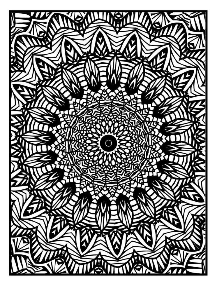 flores e mandalas linha arte para coloração livro para adulto, cartões, e de outros decorações vetor