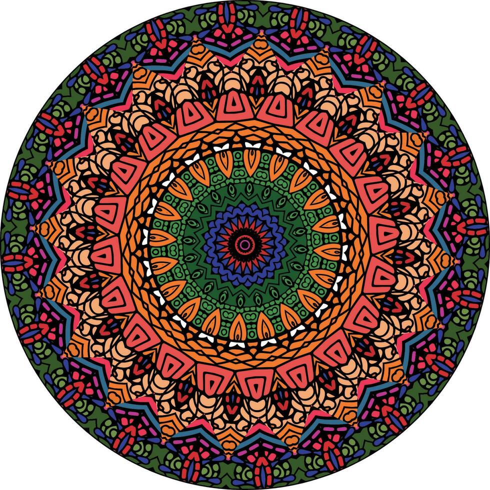 colorida mandalas para coloração livro. decorativo volta enfeites. incomum flor forma. oriental. antiestresse terapia padrões. tecer Projeto elementos. vetor