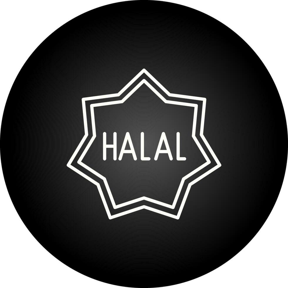 ícone de vetor halal