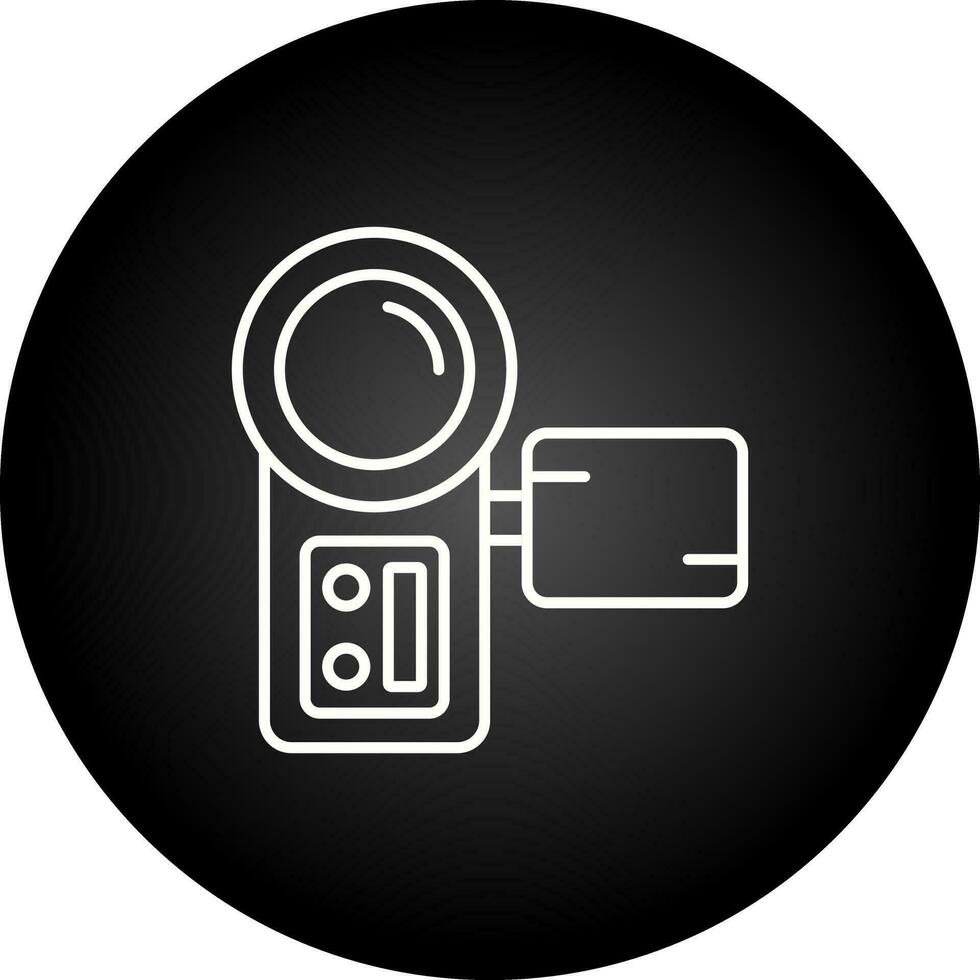 ícone de vetor de câmera de vídeo