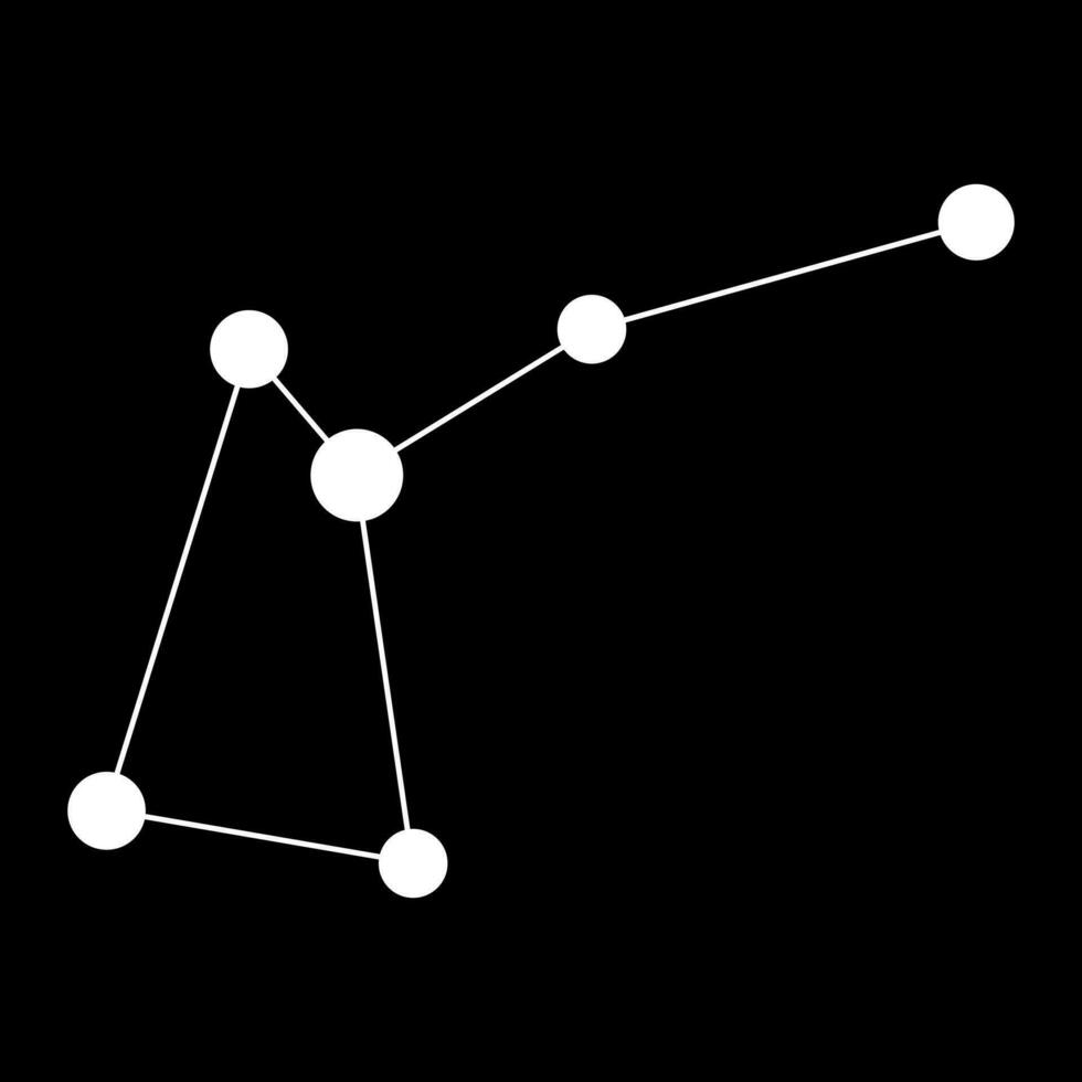 musca constelação mapa. vetor ilustração.